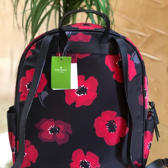 Kate Spade Black Wilson road poppy Bradleybagpack - Picture 3 of 8